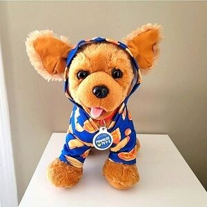 BUILD-A-BEAR Dog Stuffed Toy With Jacket & Collar Stuffed Animal #429